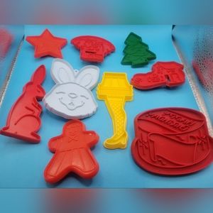 Vintage Plastic Cookie Cutters Lot